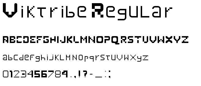 Viktribe Regular font